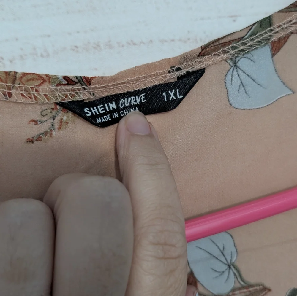 Shein Floral Kimono Cardigan Size 1X - Picture 5 of 5